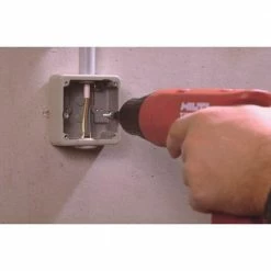 Hilti 1/4 in. x 1-5/8 in. Plastic Flat Head Phillips Impact Anchors with Carbon Steel Screw (100-Pack) -Kwikset Sales Shop hilti hollow wall anchors 260344 31 1000