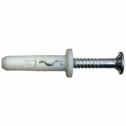 Hilti 3/16 in. x 1 in. Plastic Flat Head Phillips Impact Anchors with Carbon Steel Screw (200-Pack)