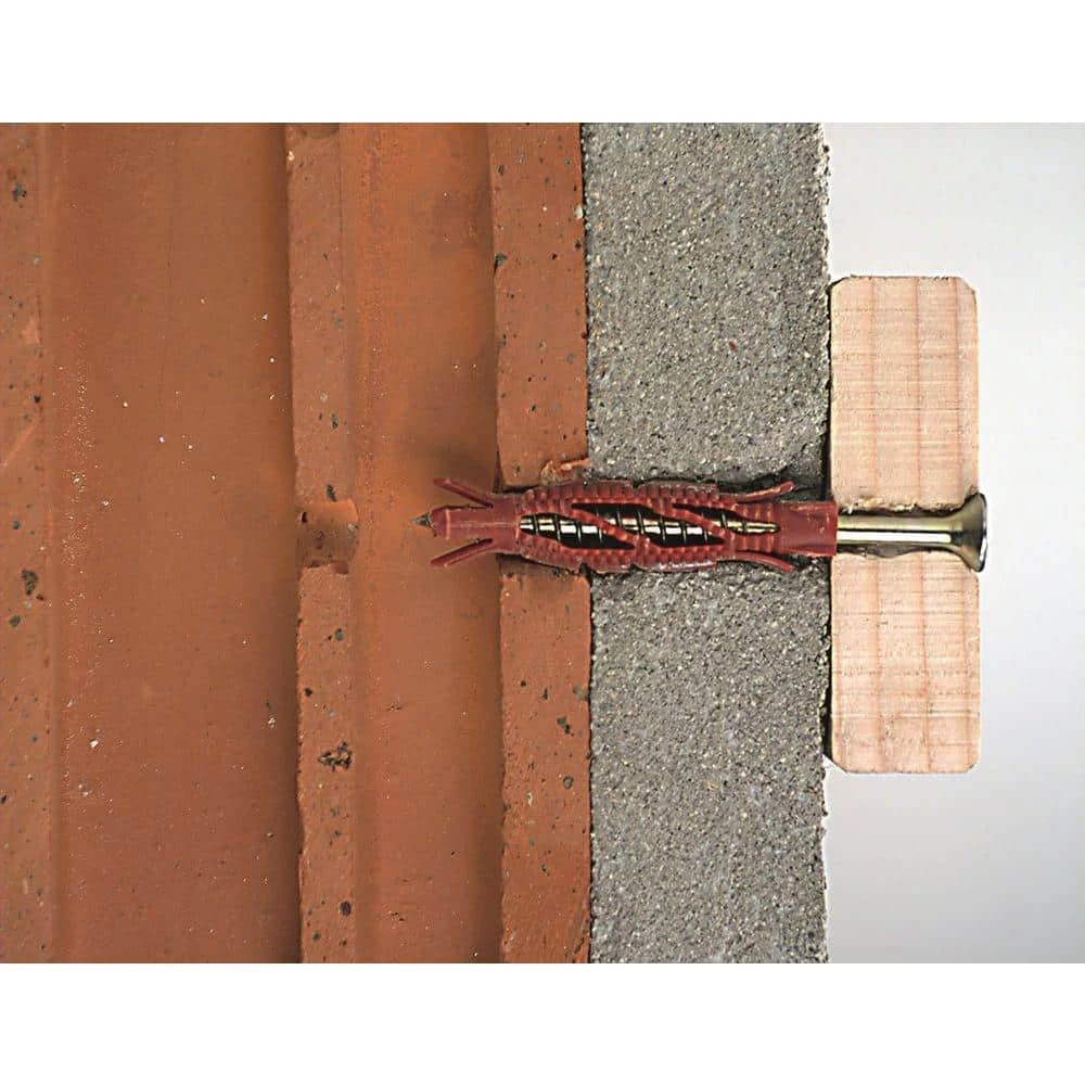 Hilti 1/4 in. x 1-3/16 in. HUD-1 Nylon Philips Indoor/Outdoor Anchors with Screws (100-Pack) 4 Hilti 1/4 in. x 1-3/16 in. HUD-1 Nylon Philips Indoor/Outdoor Anchors with Screws (100-Pack) - Image 4