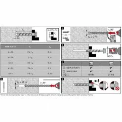 Hilti 3/8 in. x 5 in. Hex Head KH-EZ Corrosion-Resistant Coating Screw Anchor for Concrete and Masonry (30-Piece) -Kwikset Sales Shop hilti masonry anchors 2221952 4f 1000
