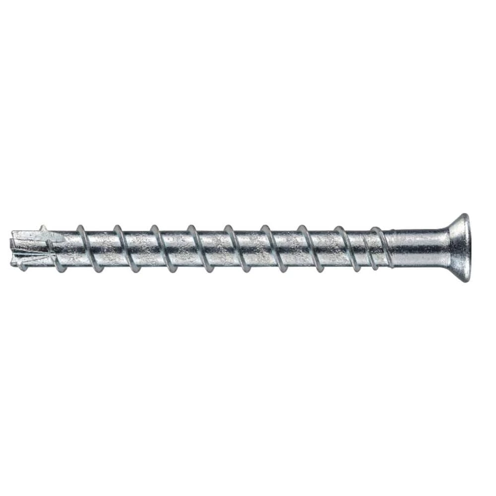 Hilti 1/4 in. x 2-1/2 in. Kwik Hus EZ Countersunk Screw Anchor for Concrete and Masonry (100-Piece) 1 Hilti 1/4 in. x 2-1/2 in. Kwik Hus EZ Countersunk Screw Anchor for Concrete and Masonry (100-Piece)