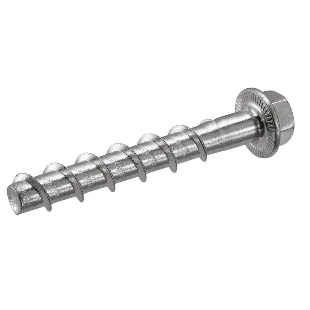 Hilti 1/4 in. x 1-7/8 in. Kwik Hus-EZ Concrete and Masonry Screw Anchors (100-Piece) 1 Hilti 1/4 in. x 1-7/8 in. Kwik Hus-EZ Concrete and Masonry Screw Anchors (100-Piece)