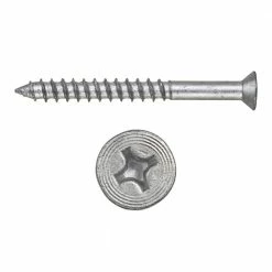 Hilti Kwik-Con II 1/4 in. x 2-1/4 in. II Zinc Plated Carbon Steel Phillips Flat Head Concrete Screw Anchor (100-Pack)