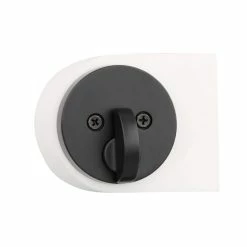 Kwikset Uptown Low Profile Iron Black Round Contemporary Single Cylinder Deadbolt featuring SmartKey Security -Kwikset Sales Shop kwikset deadbolts 258rdt514smt6k3 40 1000
