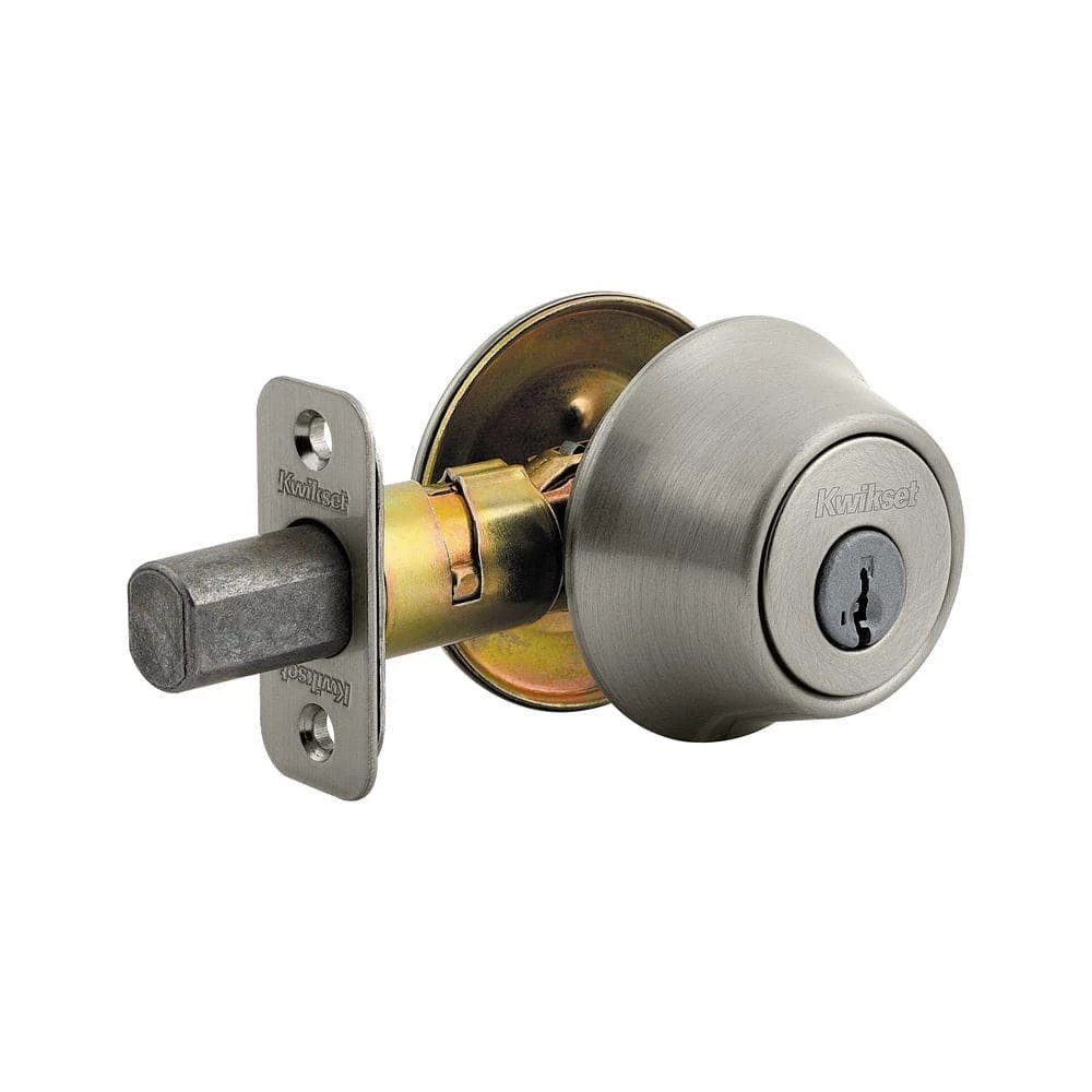 Kwikset 660 Series Satin Nickel Single Cylinder Deadbolt Featuring SmartKey Security with Microban Antimicrobial Technology 5 Kwikset 660 Series Satin Nickel Single Cylinder Deadbolt Featuring SmartKey Security with Microban Antimicrobial Technology - Image 5