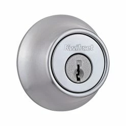 Kwikset 660 Series Satin Chrome Single Cylinder Deadbolt