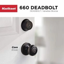 Kwikset 660 Series Venetian Bronze Single-Cylinder Deadbolt -Kwikset Sales Shop kwikset deadbolts 66011prcalrk3v1 77 1000