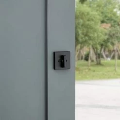 Kwikset 660 Series Contemporary Matte Black Single-Cylinder Deadbolt Featuring SmartKey Security -Kwikset Sales Shop kwikset deadbolts 660sqt514smtv1 44 1000