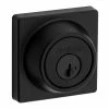 Kwikset 660 Series Contemporary Matte Black Single-Cylinder Deadbolt Featuring SmartKey Security