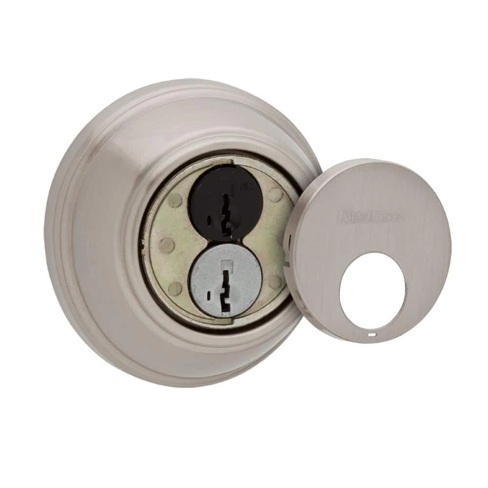 Kwikset 816 Series Satin Nickel Single Cylinder Key Control Deadbolt featuring SmartKey Security 4 Kwikset 816 Series Satin Nickel Single Cylinder Key Control Deadbolt featuring SmartKey Security - Image 4