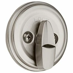 Kwikset Satin Nickel Single Cylinder Deadbolt featuring SmartKey Security with Microban Antimicrobial Technology -Kwikset Sales Shop kwikset deadbolts 98015smtcpk4v1 c3 1000