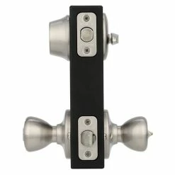 Kwikset Tylo Satin Nickel Door Knob Combo Pack Featuring SmartKey Security with Microban Antimicrobial Technology -Kwikset Sales Shop kwikset door lock combo packs 690t 15 smt bbpkg a0 1000