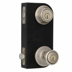 Kwikset Tylo Antique Brass Exterior Entry Door Knob and Double Cylinder Deadbolt Combo Pack -Kwikset Sales Shop kwikset door lock combo packs 695t 5 cp 40 1000