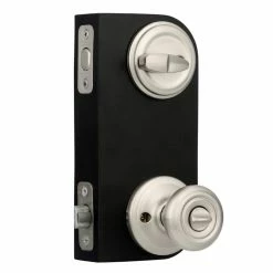 Kwikset Cameron Satin Nickel Exterior Entry Door Knob and Single Cylinder Deadbolt Combo Pack Featuring SmartKey Security 9 Kwikset Cameron Satin Nickel Exterior Entry Door Knob and Single Cylinder Deadbolt Combo Pack Featuring SmartKey Security -Kwikset Sales Shop kwikset door lock combo packs 991cn 15 smt cp k4 1d 1000