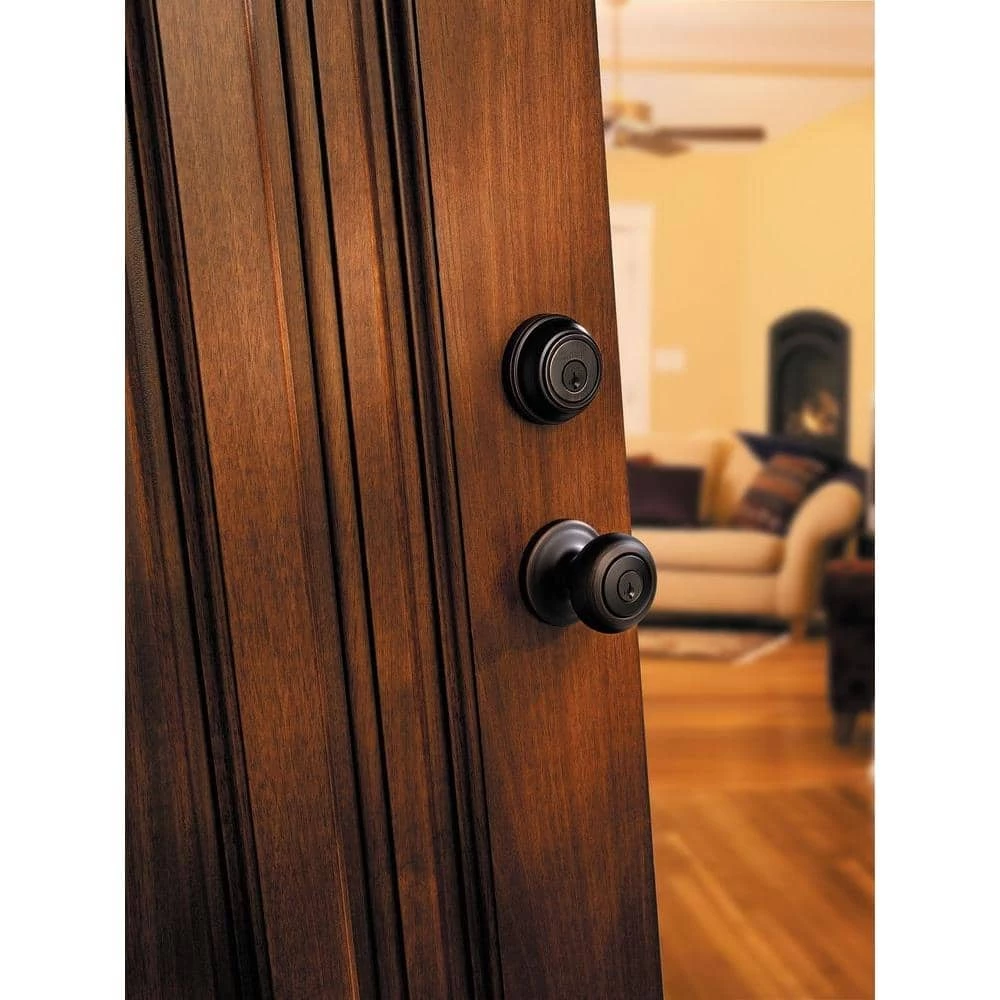 Kwikset Juno Venetian Bronze Exterior Entry Door Knob and Single Cylinder Deadbolt Combo Pack Featuring SmartKey Security 7 Kwikset Juno Venetian Bronze Exterior Entry Door Knob and Single Cylinder Deadbolt Combo Pack Featuring SmartKey Security - Image 7