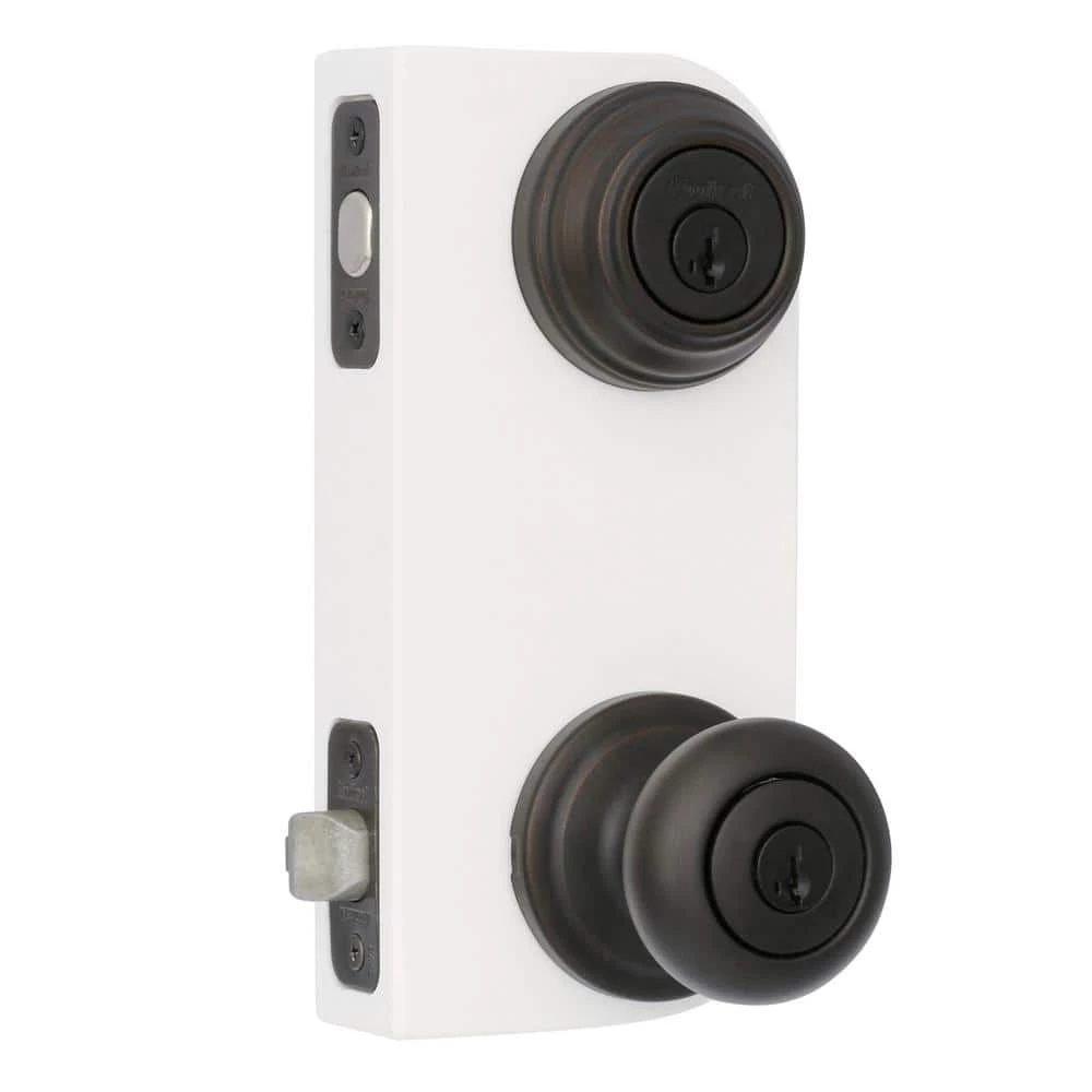 Kwikset Juno Venetian Bronze Exterior Entry Door Knob and Single Cylinder Deadbolt Combo Pack Featuring SmartKey Security 4 Kwikset Juno Venetian Bronze Exterior Entry Door Knob and Single Cylinder Deadbolt Combo Pack Featuring SmartKey Security - Image 4