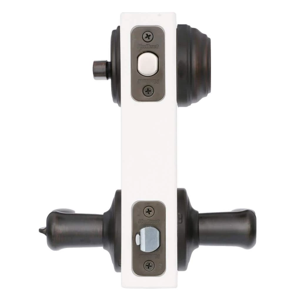 Kwikset Tustin Venetian Bronze ExteriorEntry Door Handle and Single Cylinder Deadbolt Combo Pack Featuring SmartKey Security 4 Kwikset Tustin Venetian Bronze ExteriorEntry Door Handle and Single Cylinder Deadbolt Combo Pack Featuring SmartKey Security - Image 4