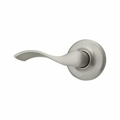 Kwikset Balboa Satin Nickel Left-Handed Half-Dummy Door Lever with Microban Antimicrobial Technology
