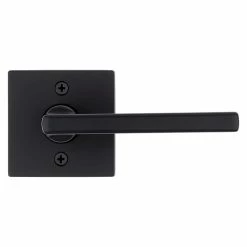 Kwikset Halifax Square Matte Black Half-Dummy Door Lever 7 Kwikset Halifax Square Matte Black Half-Dummy Door Lever -Kwikset Sales Shop kwikset dummy door handles 788hfl sqt 514 1f 1000