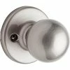 Kwikset Polo Satin Nickel Dummy Door Knob Featuring Microban Antimicrobial Technology