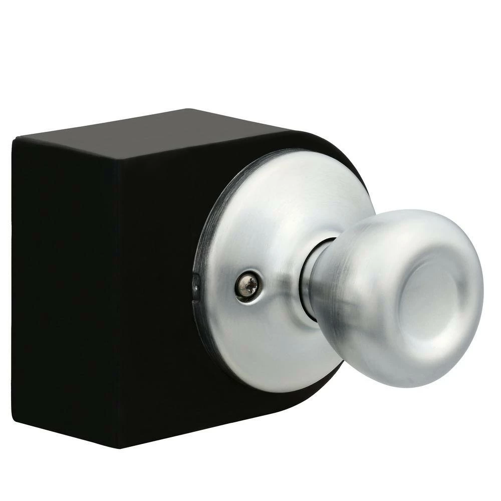 Kwikset Tylo Satin Chrome Half-Dummy Door Knob 3 Kwikset Tylo Satin Chrome Half-Dummy Door Knob - Image 3