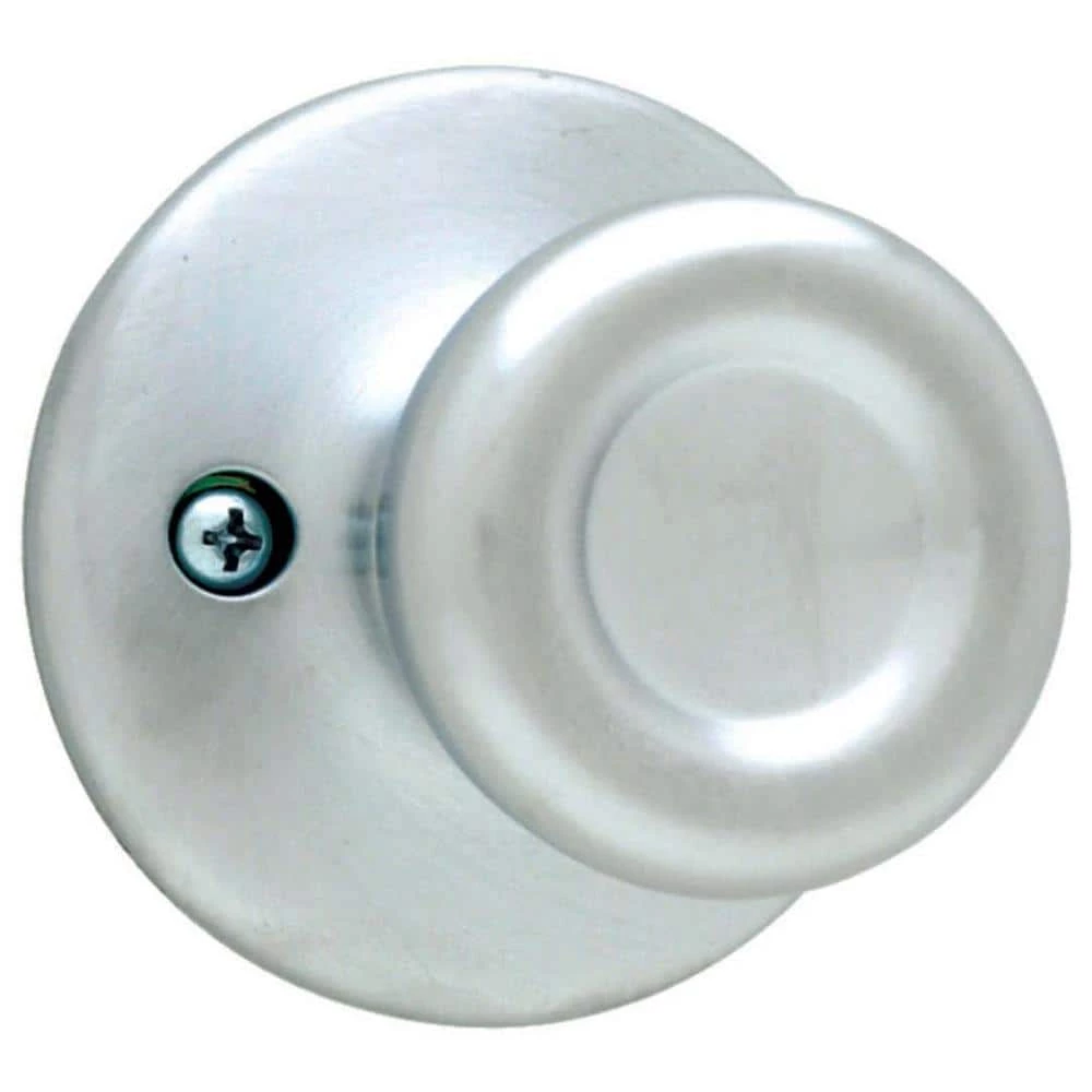 Kwikset Tylo Satin Chrome Half-Dummy Door Knob 1 Kwikset Tylo Satin Chrome Half-Dummy Door Knob