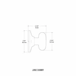 Kwikset Juno Satin Nickel Half-Dummy Door Knob with Microban Antimicrobial Technology -Kwikset Sales Shop kwikset dummy door knobs 788j 15 cp a0 1000