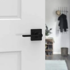 Kwikset Casey Matte Black Keyed Entry Door Handle Featuring SmartKey Technology and Microban 7 Kwikset Casey Matte Black Keyed Entry Door Handle Featuring SmartKey Technology and Microban -Kwikset Sales Shop kwikset entry door handles 405cslsqt514sk4 4f 1000