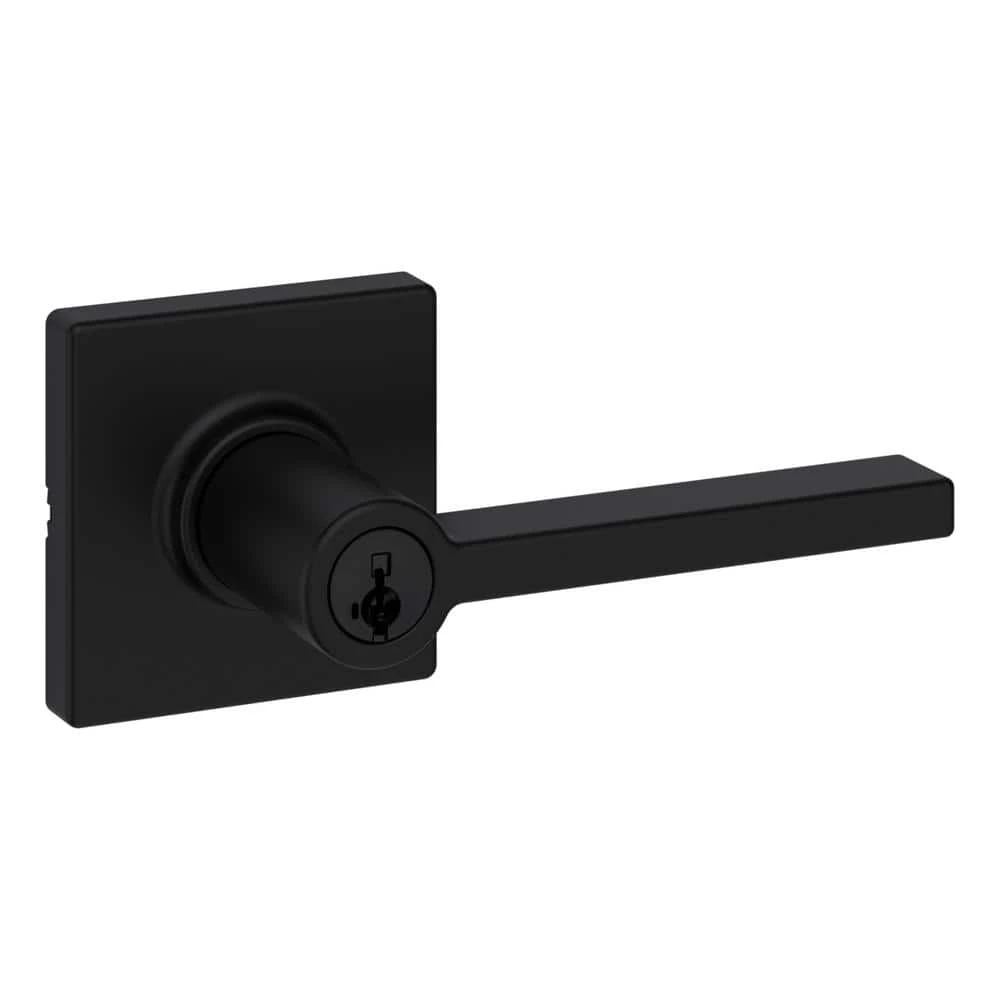 Kwikset Casey Matte Black Keyed Entry Door Handle Featuring SmartKey Technology and Microban 1 Kwikset Casey Matte Black Keyed Entry Door Handle Featuring SmartKey Technology and Microban