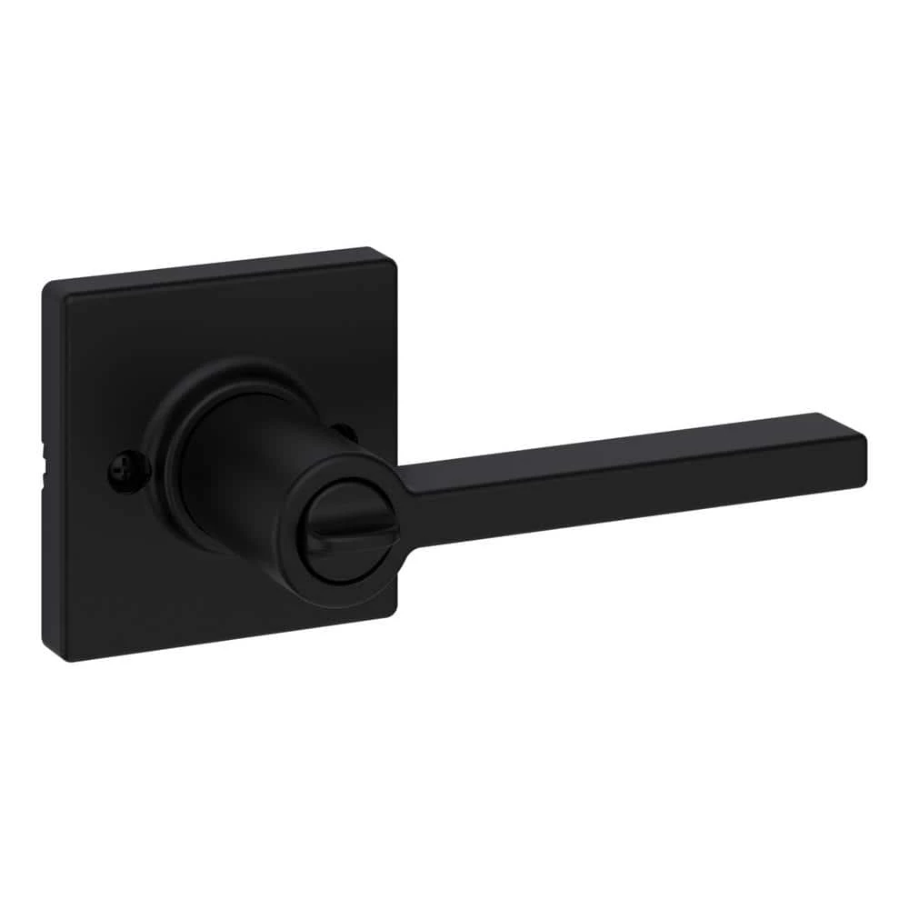 Kwikset Casey Matte Black Keyed Entry Door Handle Featuring SmartKey Technology and Microban 2 Kwikset Casey Matte Black Keyed Entry Door Handle Featuring SmartKey Technology and Microban - Image 2
