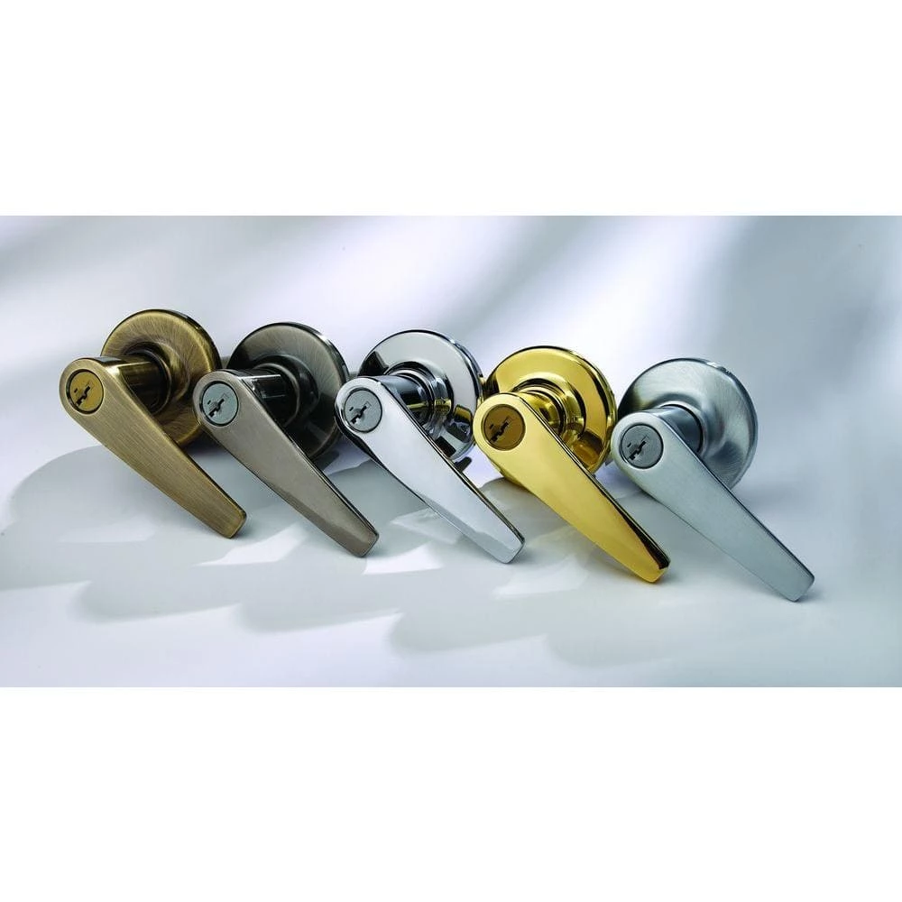 Kwikset Delta Satin Chrome Entry Door Handle featuring SmartKey Security 2 Kwikset Delta Satin Chrome Entry Door Handle featuring SmartKey Security - Image 2