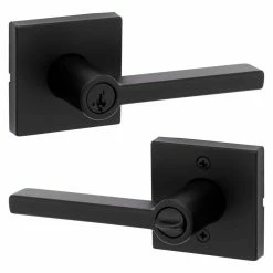 Kwikset Halifax Square Matte Black Keyed Entry Door Handle Featuring SmartKey Security 10 Kwikset Halifax Square Matte Black Keyed Entry Door Handle Featuring SmartKey Security -Kwikset Sales Shop kwikset entry door handles 740hflsqt514smt6alrcsk3 4f 1000