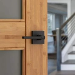 Kwikset Halifax Square Matte Black Keyed Entry Door Handle Featuring SmartKey Security 12 Kwikset Halifax Square Matte Black Keyed Entry Door Handle Featuring SmartKey Security -Kwikset Sales Shop kwikset entry door handles 740hflsqt514smt6alrcsk3 fa 1000