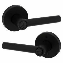 Kwikset Milan Matte Black Keyed Entry Door Lever Featuring SmartKey Security -Kwikset Sales Shop kwikset entry door handles 740milrdt514smt6alrcsk3 4f 1000