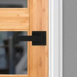 Kwikset Singapore Square Matte Black Keyed Entry Door Lever with Microban featuring SmartKey Security 11 Kwikset Singapore Square Matte Black Keyed Entry Door Lever with Microban featuring SmartKey Security -Kwikset Sales Shop kwikset entry door handles 740sal514sqtsmt 44 1000