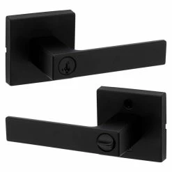 Kwikset Singapore Square Matte Black Keyed Entry Door Lever with Microban featuring SmartKey Security 13 Kwikset Singapore Square Matte Black Keyed Entry Door Lever with Microban featuring SmartKey Security -Kwikset Sales Shop kwikset entry door handles 740sal514sqtsmt 76 1000