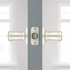 Kwikset Tustin Satin Nickel Entry Door Handle featuring SmartKey Security -Kwikset Sales Shop kwikset entry door handles 97402 575 fa 1000