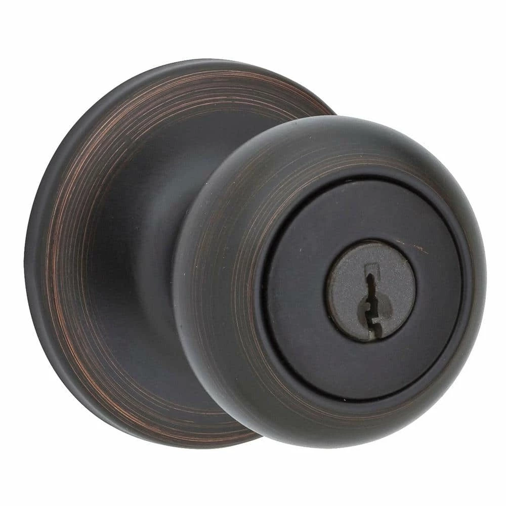 Kwikset Venetian Bronze Cove Keyed Entry Door Knob 1 Kwikset Venetian Bronze Cove Keyed Entry Door Knob