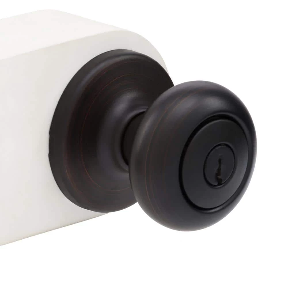 Kwikset Venetian Bronze Cove Keyed Entry Door Knob 2 Kwikset Venetian Bronze Cove Keyed Entry Door Knob - Image 2