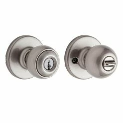 Kwikset Polo Satin Nickel Keyed Entry Door Knob Featuring Microban Antimicrobial Technology -Kwikset Sales Shop kwikset entry door knobs 400p156alrcsvv1 4f 1000