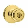 Kwikset Tylo Polished Brass Exterior Entry Door Knob