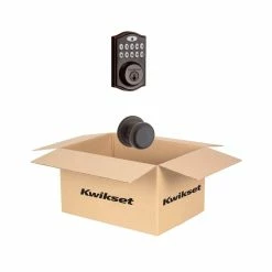 Kwikset SmartCode Venetian Bronze Single Cylinder Keypad Electronic Deadbolt featuring SmartKey Security and Juno Passage Knob 15 Kwikset SmartCode Venetian Bronze Single Cylinder Keypad Electronic Deadbolt featuring SmartKey Security and Juno Passage Knob -Kwikset Sales Shop kwikset keyless deadbolts 91311p j11p 1f 1000