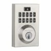 Kwikset SmartCode 913 Contemporary Satin Nickel Single Cylinder Keypad Electronic Deadbolt Featuring SmartKey Security