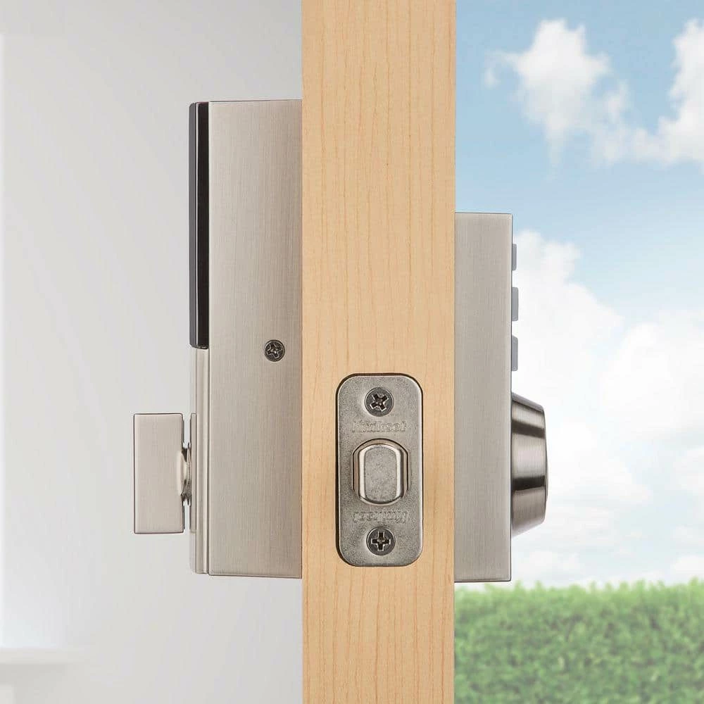 Kwikset SmartCode 913 Contemporary Satin Nickel Single Cylinder Keypad Electronic Deadbolt Featuring SmartKey Security 2 Kwikset SmartCode 913 Contemporary Satin Nickel Single Cylinder Keypad Electronic Deadbolt Featuring SmartKey Security - Image 2