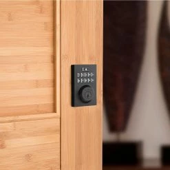Kwikset SmartCode 914 Zigbee 3.0 Contemporary Matte Black Single Cylinder Electronic Deadbolt Featuring SmartKey Security -Kwikset Sales Shop kwikset keyless deadbolts 914cntzb3514cp 44 1000
