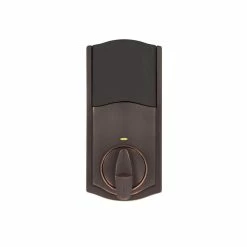 Kwikset SmartCode 914 Zigbee 3.0 Venetian Bronze Single Cylinder Electronic Deadbolt Featuring SmartKey Security -Kwikset Sales Shop kwikset keyless deadbolts 914trzb3 011pcp 4f 1000