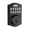Kwikset SmartCode 914 Zigbee 3.0 Venetian Bronze Single Cylinder Electronic Deadbolt Featuring SmartKey Security