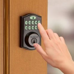 Kwikset SmartCode 914 Zigbee 3.0 Venetian Bronze Single Cylinder Electronic Deadbolt Featuring SmartKey Security -Kwikset Sales Shop kwikset keyless deadbolts 914trzb3 011pcp 66 1000