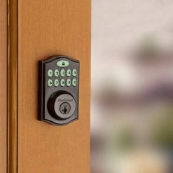 Kwikset SmartCode 914 Zigbee 3.0 Venetian Bronze Single Cylinder Electronic Deadbolt Featuring SmartKey Security -Kwikset Sales Shop kwikset keyless deadbolts 914trzb3 011pcp 76 1000