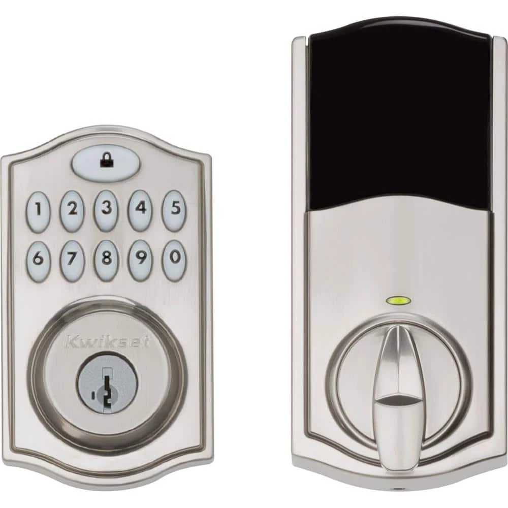 Kwikset SmartCode 914 Zigbee 3.0 Satin Nickel Single Cylinder Electronic Deadbolt Featuring SmartKey Security 5 Kwikset SmartCode 914 Zigbee 3.0 Satin Nickel Single Cylinder Electronic Deadbolt Featuring SmartKey Security - Image 5
